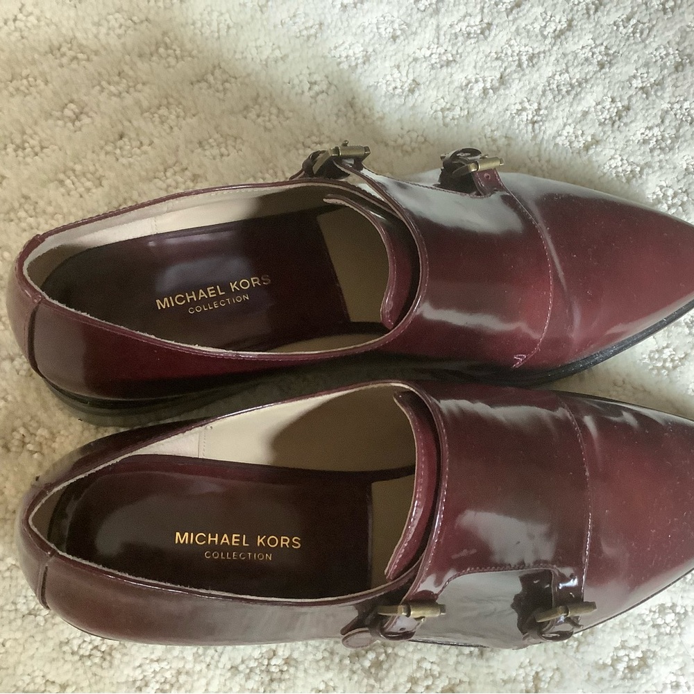 Michael Kors Collection Maroon Double Monk Strap … - image 5